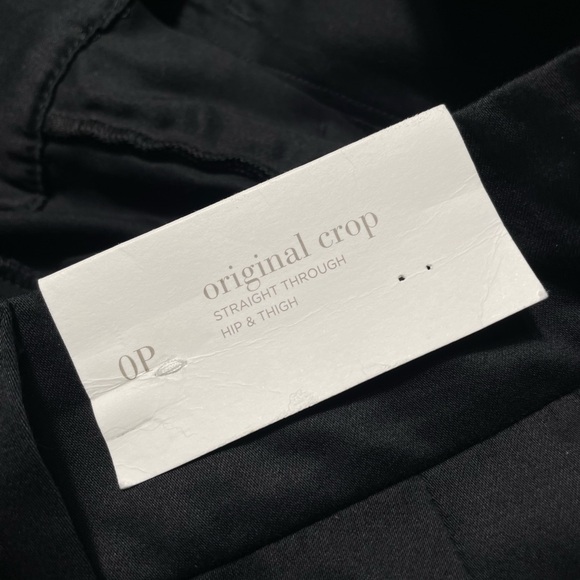 Ann Taylor Loft Petites Black Pants Womens 0P Original Crop NWT - Picture 8 of 8